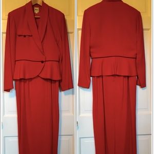 Gig by Gillian 2-piece Red Dress, Size 8